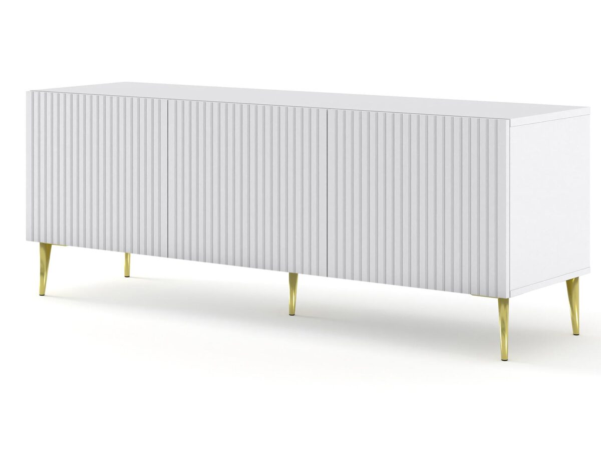 TV stolek 150 cm s frézovanými čely glamour Navia