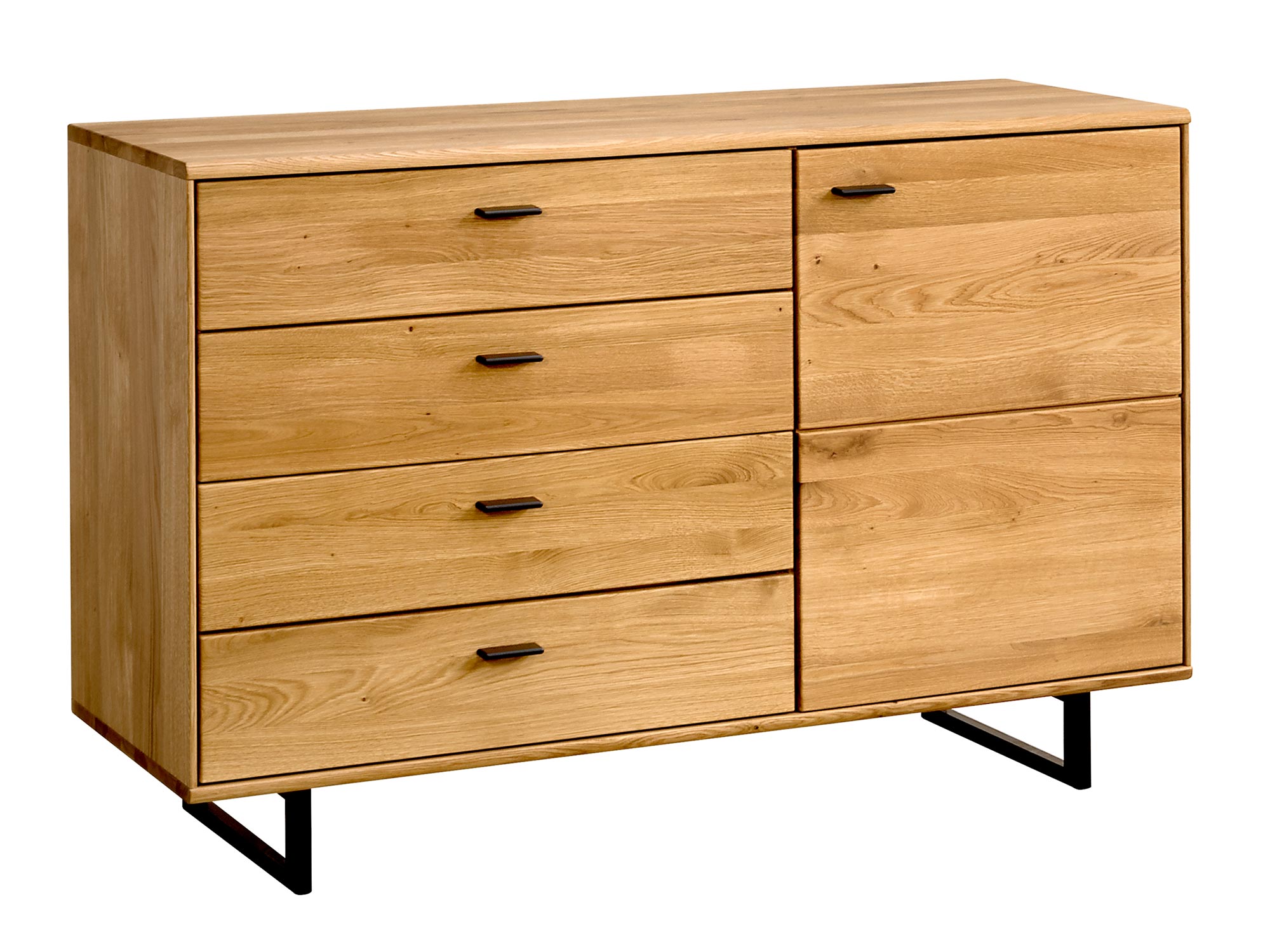 Drewniana komoda z podświetleniem LED