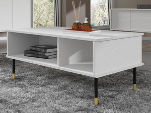 Miniaturka 7 - Designerski stolik kawowy z czarno złotymi nogami