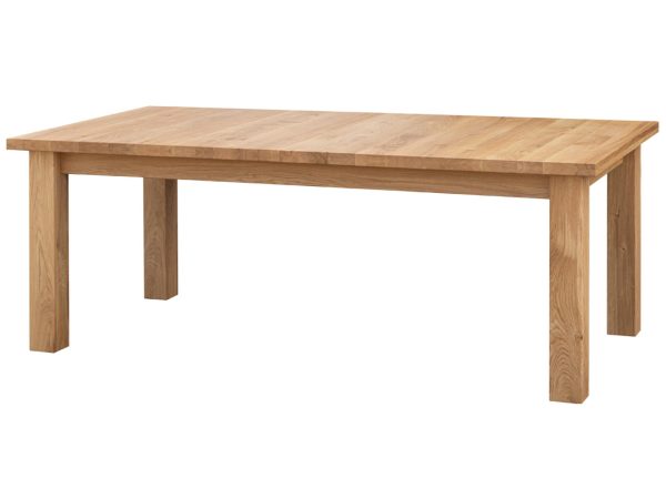 Dřevěný stůl dubový z obdélníkovým deskou, klasický design
