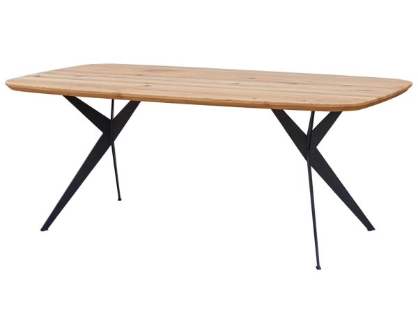 Moderní stůl dubový do jídelny, loftový styl