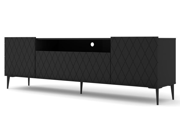 Elegantní TV skříňka v černé barvě