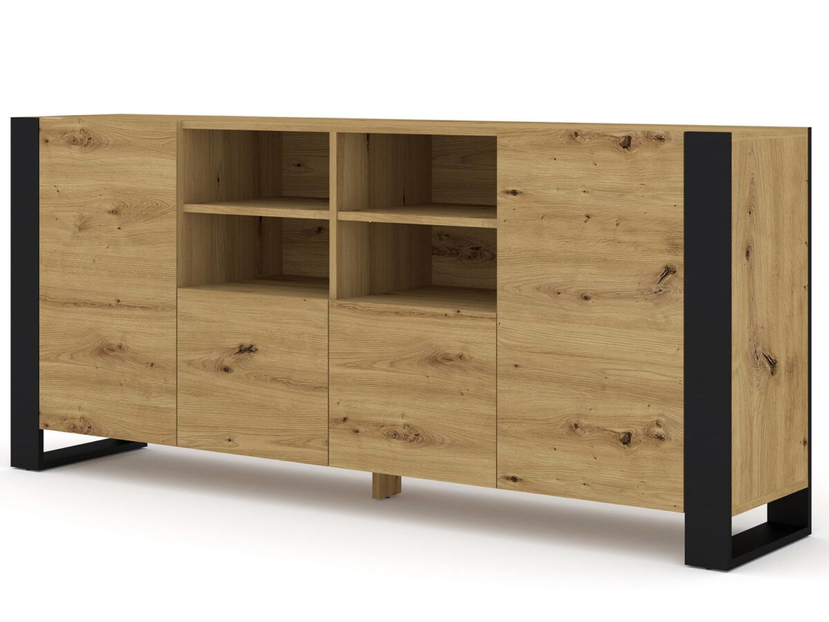 Geräumige Standkommode 188 cm Artisan Eiche TAKOZ