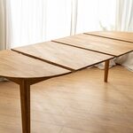 Miniaturbild 1 - Moderner ausziehbarer Eichentisch, minimalistischer Stil