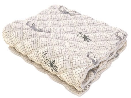 Pokrowiec na materac z włóknami bambusa kolor biały