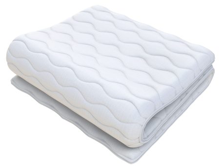 Miękki ochraniacz na materac z pikowanym wzorem kolor biały