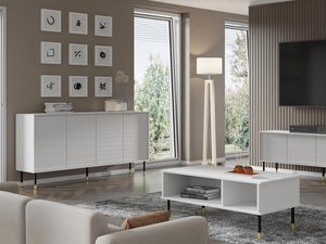 Miniatura 11 - Obývací pokoj v světlých barvách z eleganckimi meblami ve stylu glamour