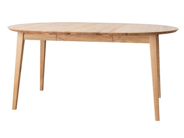 Kulatý stůl dubový ve stylu skandynawskim, přírodní dřevo