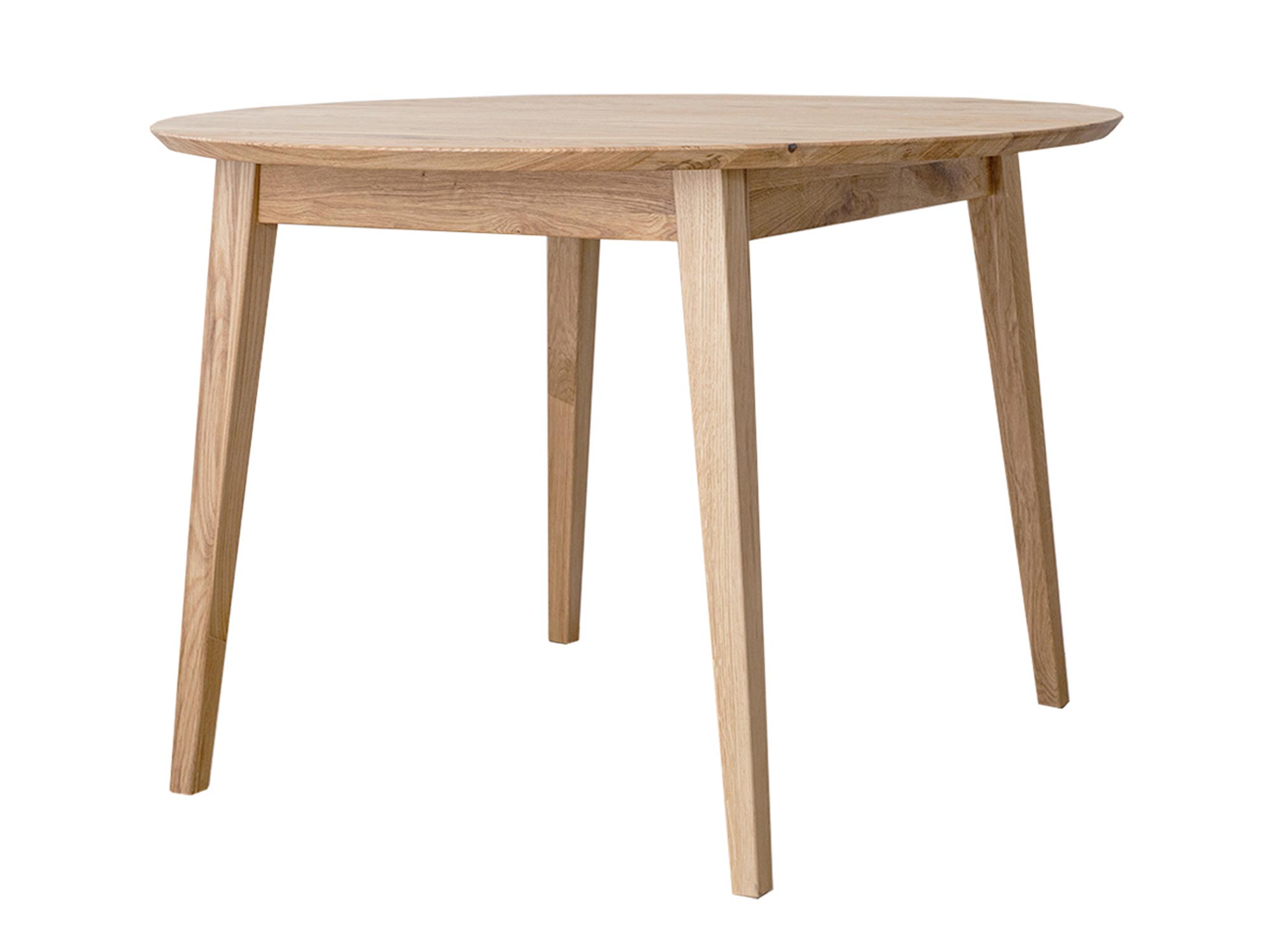 Stół dębowy z naturalnym wykończeniem, minimalistyczny design