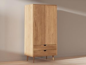 Miniatura 2 - Minimalistická skříň s masivního dřeva dubového, štíhlé nohy