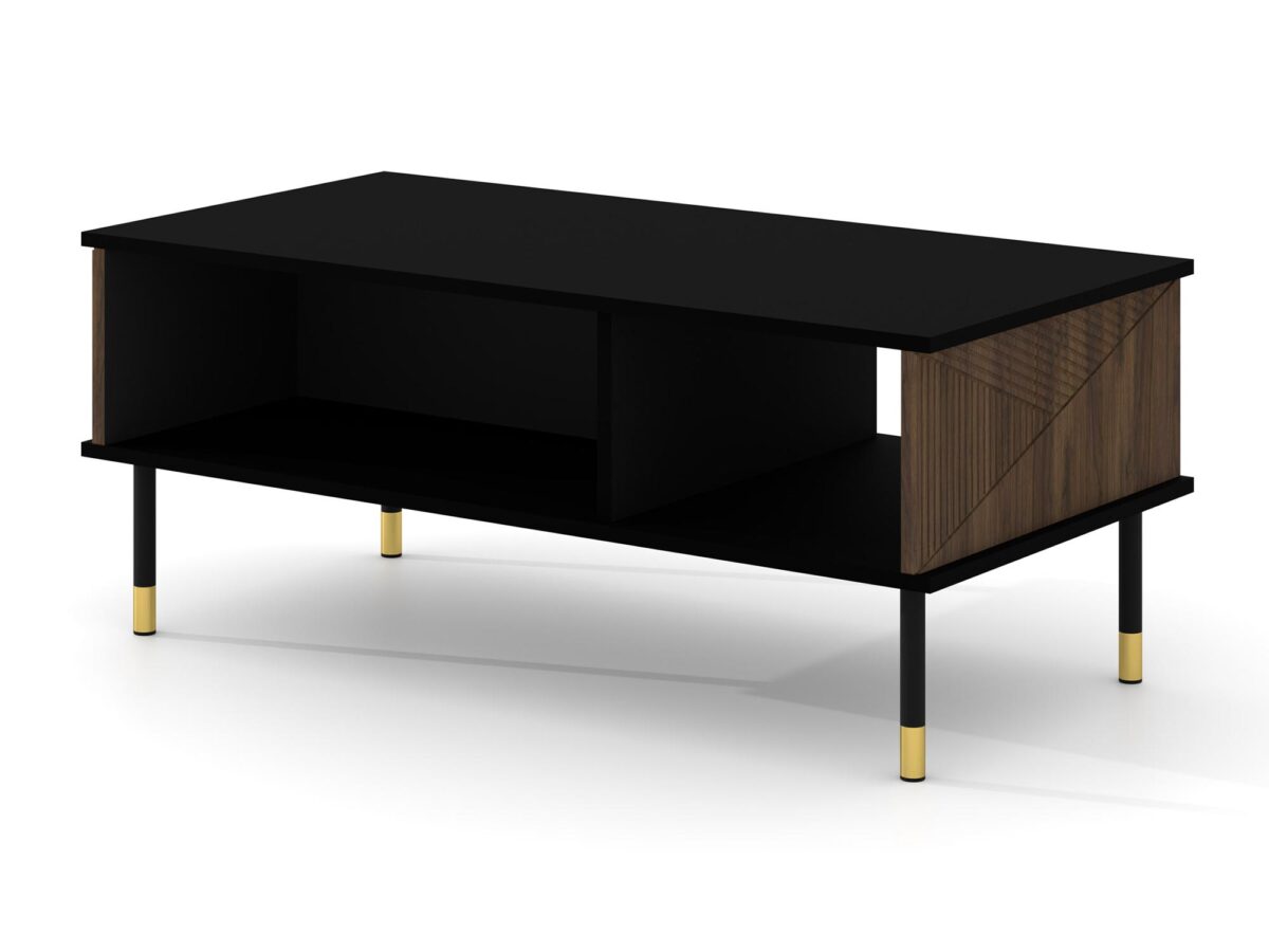 Moderner schwarzer Couchtisch Cora