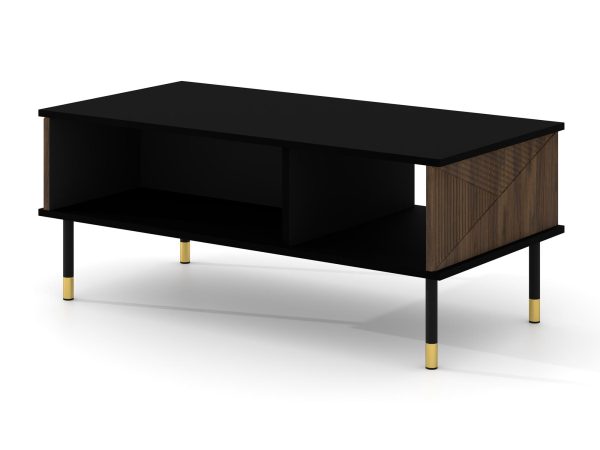 černý konferenční stolek z čely eleganckimi