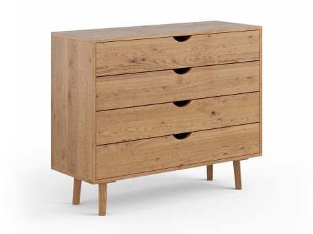 Komoda z litego drewna dębowego, minimalistyczny design