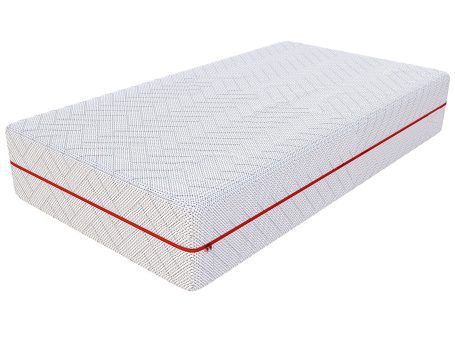 Materac z pokrowcem z włóknami bambusa i antyalergiczną powłoką kolor biały