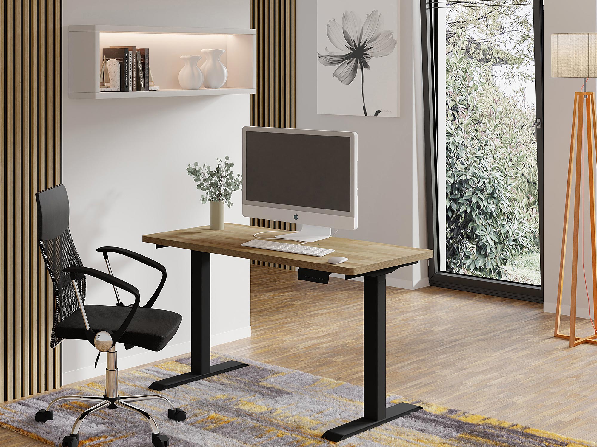 Ergonomiczne biurko z regulacją wysokości do domowego biura