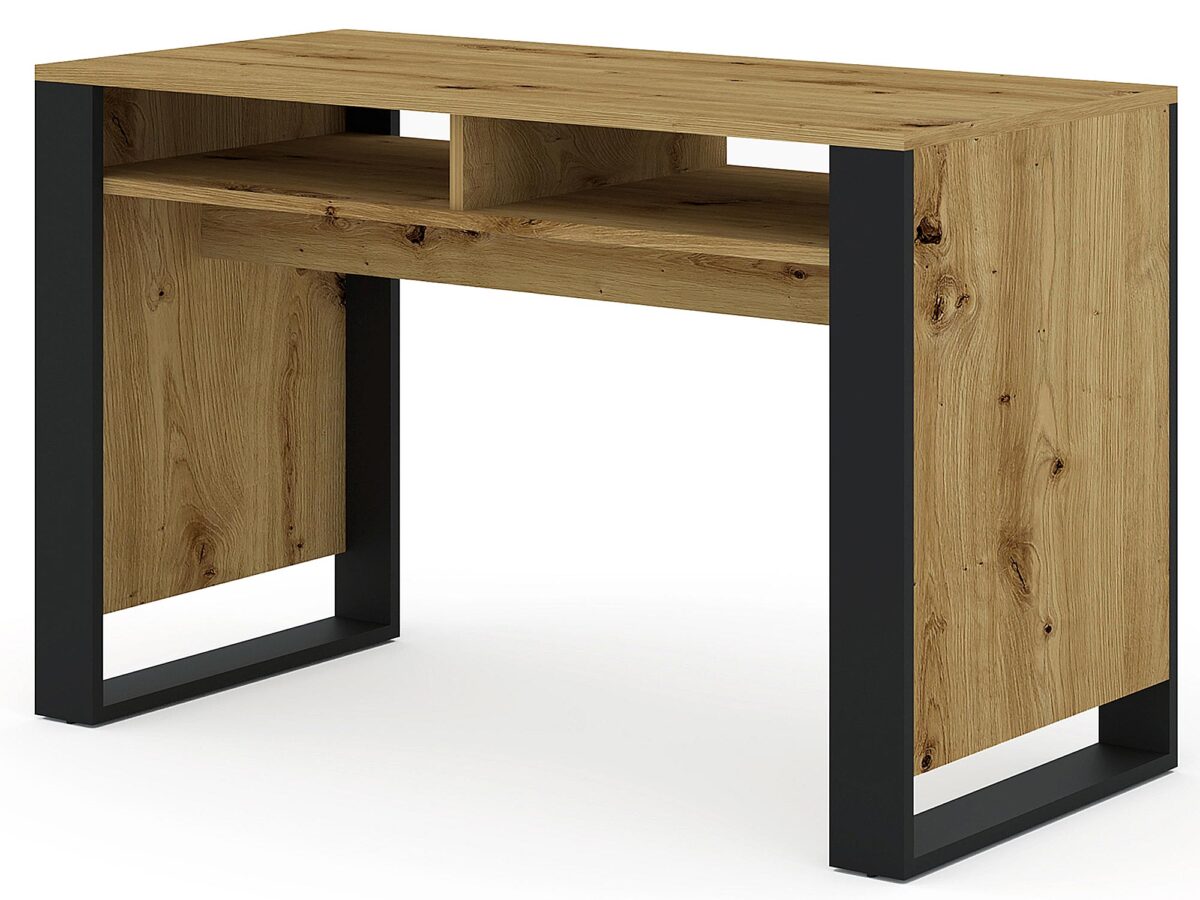 Schreibtisch weiß matt Artisan Eiche Takoz
