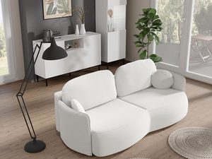 Miniaturka 5 - Aranżacja salonu z białą sofą i zielonymi roślinami