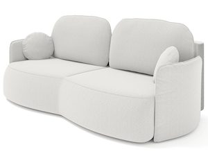 Miniaturka 1 - Sofa w jasnoszarym kolorze z miękkim siedziskiem