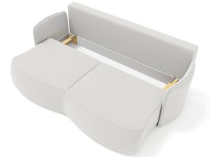 Miniaturka 2 - Sofa w jasnoszarym kolorze z tapicerowanymi podłokietnikami