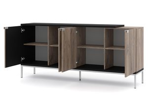 Miniatura 1 - Otevřená komoda v světlým barvě perspektiva z uvnitř