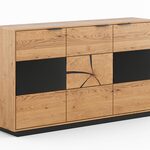 Miniatúra 9 - Elegantná dubová komoda s jemným vzorom na frontoch