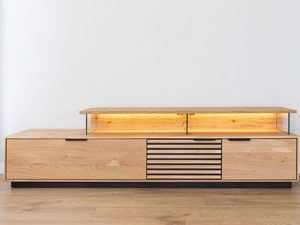 Miniatura 3 - TV skříňka dubová z moderním wzornictwem a podsvícením