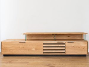 Miniatura 4 - TV skříňka z masivního dubového dřeva z moderním designem