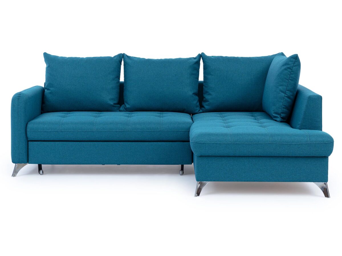 Minimalistisches Ecksofa mit Schlaffunktion Lazona