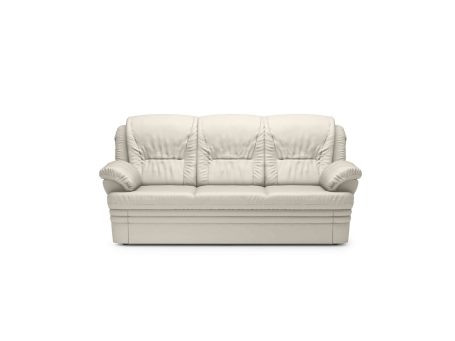 Klasyczna beżowa sofa dwuosobowa do salonu lub biura