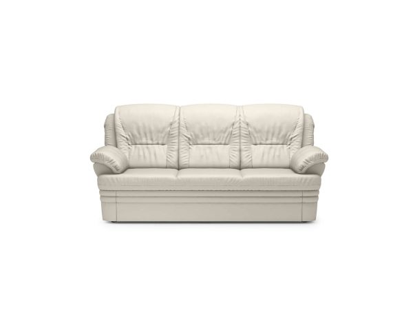 Klasyczna beżowa sofa dwuosobowa do salonu lub biura