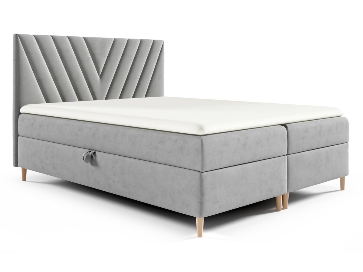 Elegantes Doppel-Boxspringbett Glamour Aveline