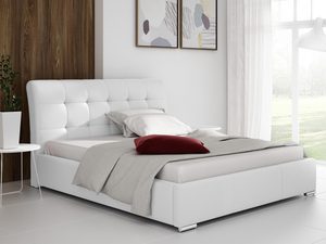 Miniatura 7 - Bílé postel z prošitím – moderní styl, prošití v poziomie.