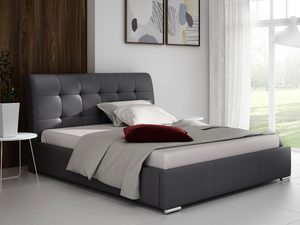 Miniatura 9 - Grafitové postel z prošíváním – elegantní, čalouněné, měkká forma.