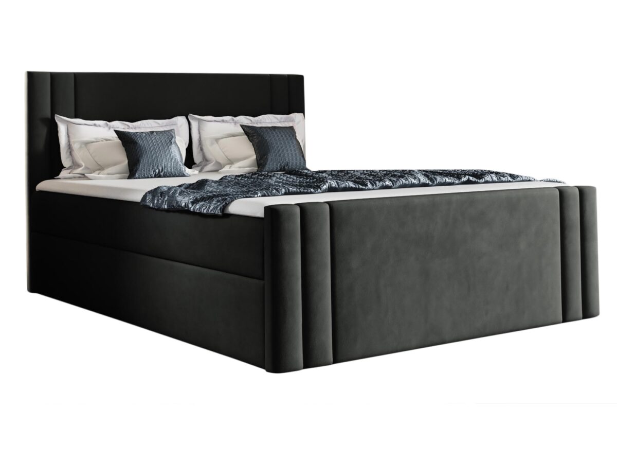 Minimalistisches Doppel-Boxspringbett Milanora