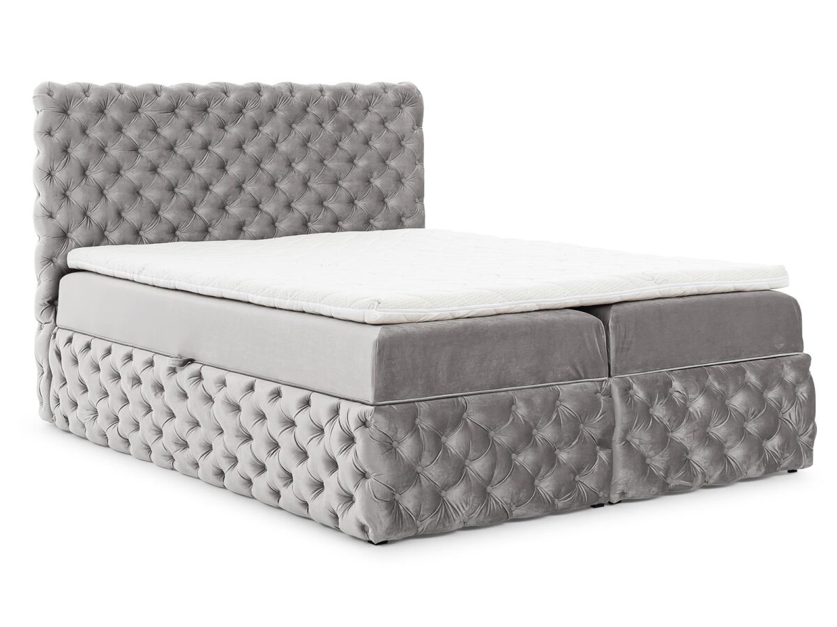 Elegantes Boxspringbett im Glamour-Stil ROSA
