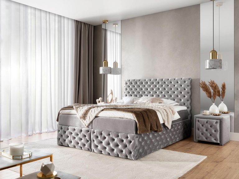 Ložnice v moderním stylu glamour