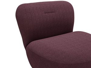 Miniaturka 9 - Bordowy fotel lounge w stylu glamour