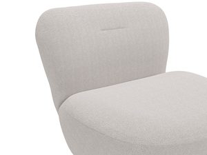 Miniaturka 8 - Beżowy fotel tapicerowany do wnętrz skandynawskich