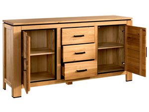 Miniaturka 1 - Komoda w stylu nowoczesnym z szafkami i otwartą przestrzenią