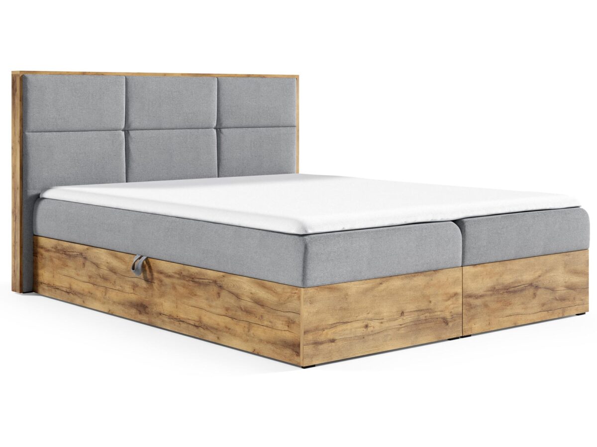 Elegantní kontinentální postel s úložným prostorem 120-200×200 cm BRAGA 2