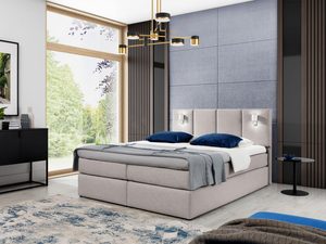 Miniatura 2 - Béžové čalouněná postel ve stylu minimalistickém