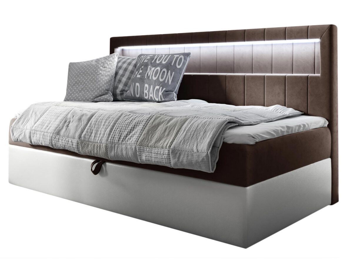 Elegantes Einzel-Boxspringbett RUBBIE 2