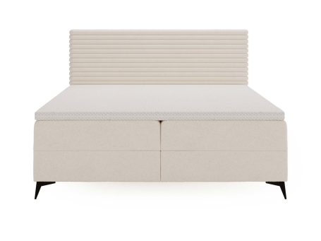 Białe Designerskie Łóżko do Sypialni LILIA