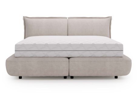 Komfortowe Klasyczne Łóżeczko Tapicerowane do Sypialni MAFIANO