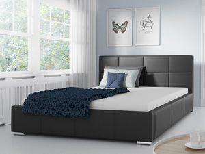 Miniatura 8 - Černé postel moderní z elegantním čelem