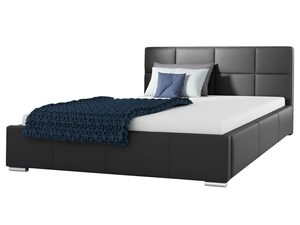 Miniatura 2 - Černé postel moderní z elegantním čelem