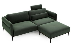 Miniaturbild 15 - Grün Ecksofa im Stil Loftm mit Kissen und schlichte Rahmen