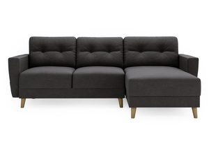 Miniaturka 2 - Sofa narożna w grafitowym kolorze z nowoczesnym designem