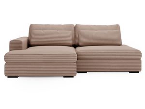 Miniaturka 2 - Klasyczna sofa tapicerowana w odcieniu cappuccino do domowego zacisza