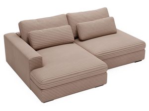 Miniaturka 14 - Modułowa sofa tapicerowana w kolorze taupe do przytulnego salonu